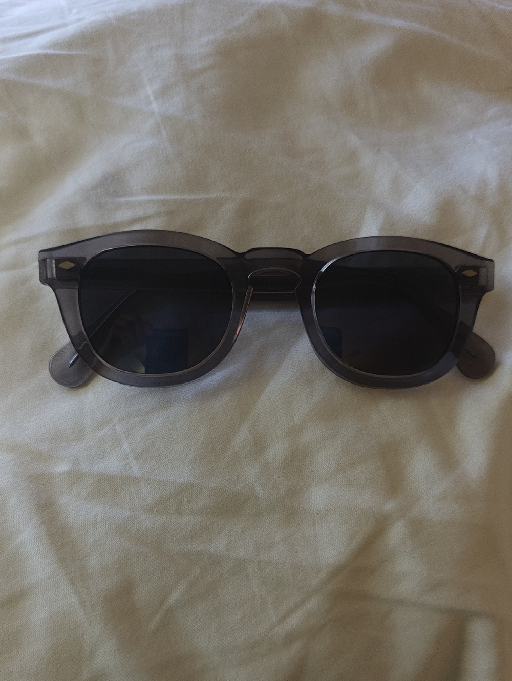 See 9270 Gray Round Sunglasses Frames 46-23 145 Italy Designer Unisex